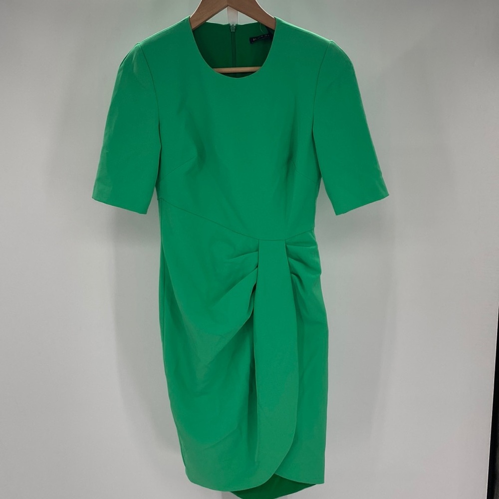 Black halo size 2 green dress